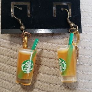 KT STARBUCKS CUP EARRINGS